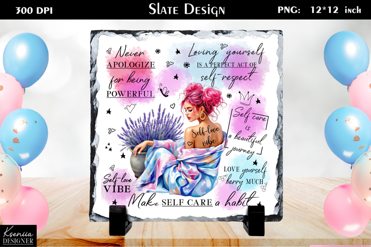 Positive Inspirational Quotes|Mental Health Slate Design