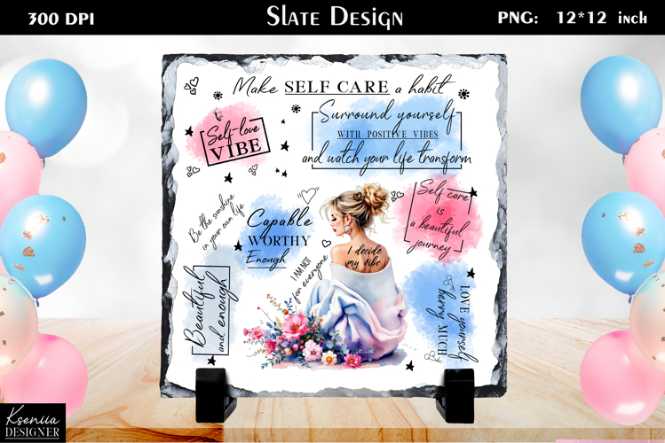 Positive Inspirational Quotes|Mental Health Slate Design