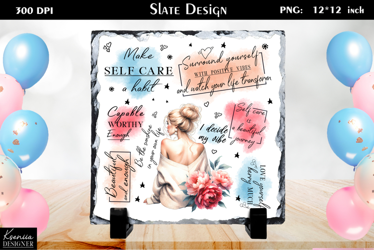 Positive Inspirational Quotes|Mental Health Slate Design
