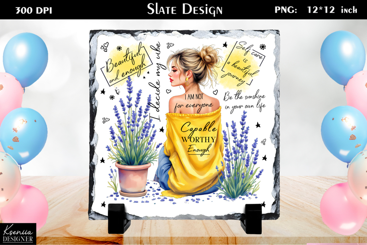 Positive Inspirational Quotes|Mental Health Slate Design