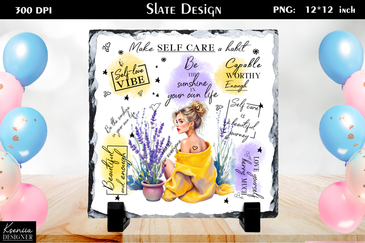 Positive Inspirational Quotes|Mental Health Slate Design