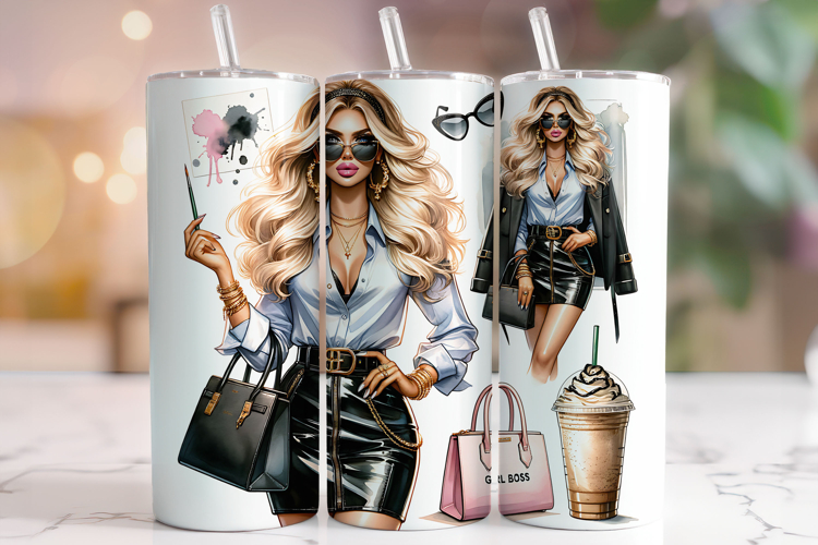 Girl Boss Tumbler, Boss Lady Tumbler Wrap, Boss Babe Tumbler