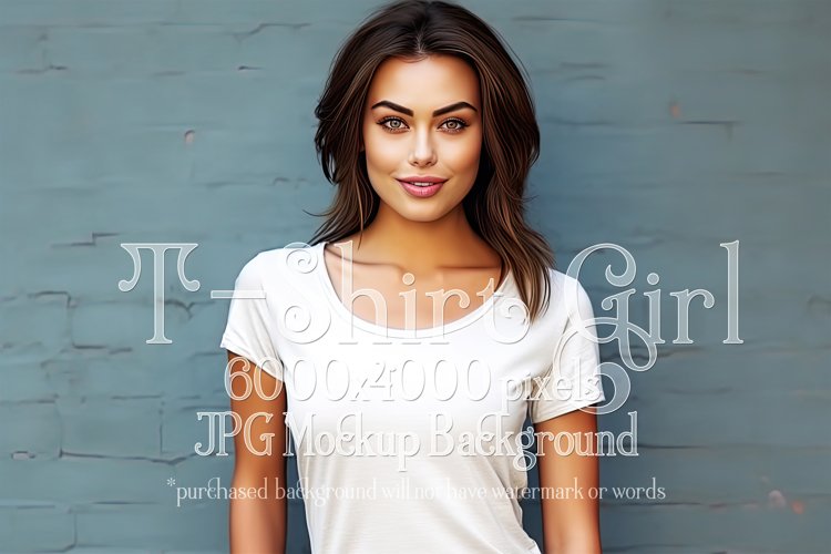 White Tshirt Mockup Image 12