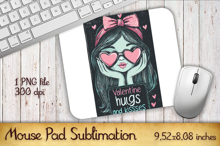 Stylish Girl Mouse Pad PNG | Bright Fashion Sublimation
