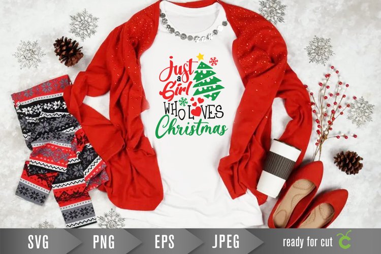 Girl Christmas Svg Image 12