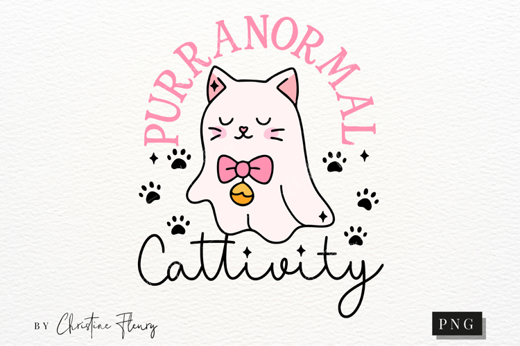 Purranormal Cattivity Halloween PNG | Coquette Girly PNG