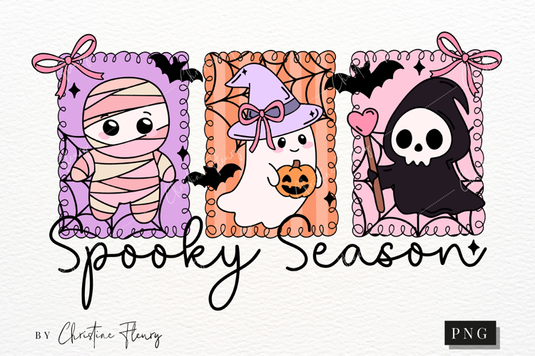 Spooky Season Halloween PNG | Coquette Girly PNG