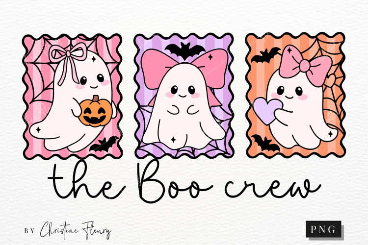 The Boo Crew Halloween PNG | Coquette Girly PNG