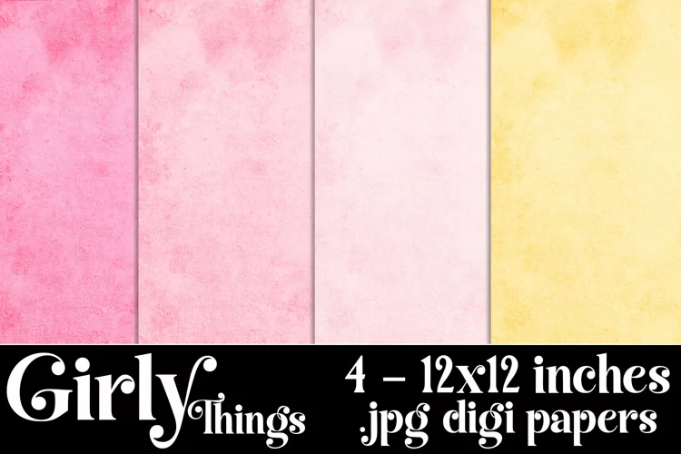 Girly Things Color Palette, Cardstock 12x12 Texture Paper
