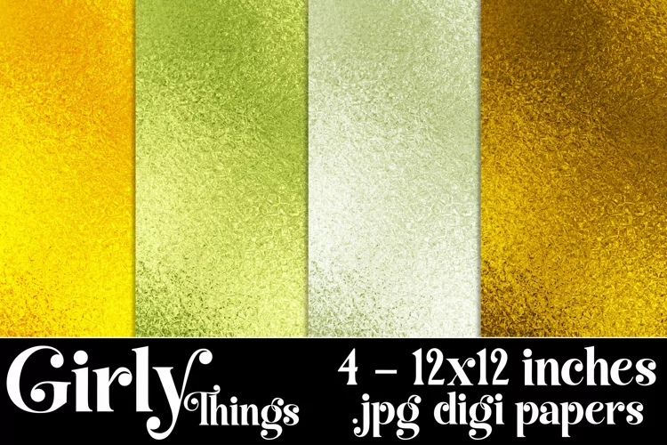 Girly Things Color Palette, Luxury Foil 12x12 Backgrounds