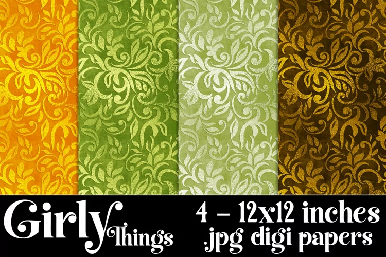 Girly Things Color Palette, 12x12 Pretty Pattern Background