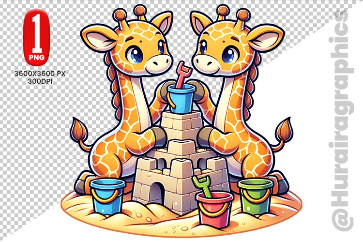 Girraffe Clipart - PNG File