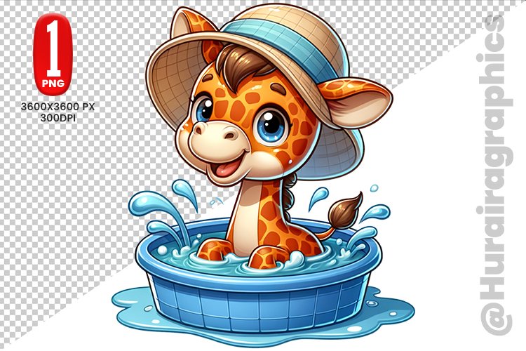 Girraffe Clipart - PNG File