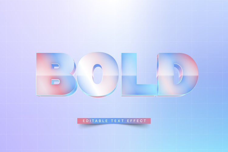 Editable Text Effect for Illustrator. Vector Graphic styles example image 1