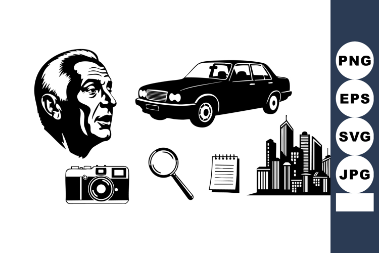 Classic Car Clipart Image 2