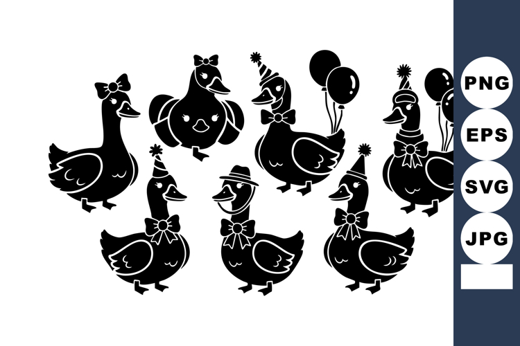 Duck Silhouette Image 14