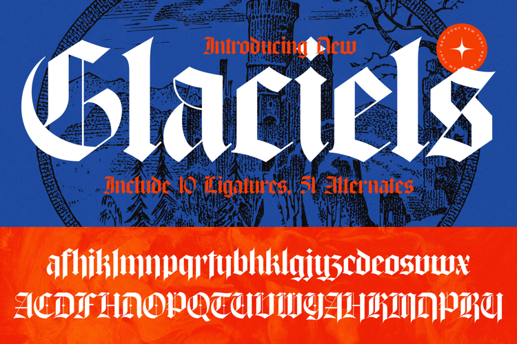 Glaciels - New Blackletter Font