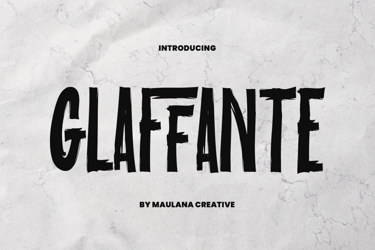 Glaffante Brush Sans Display Font