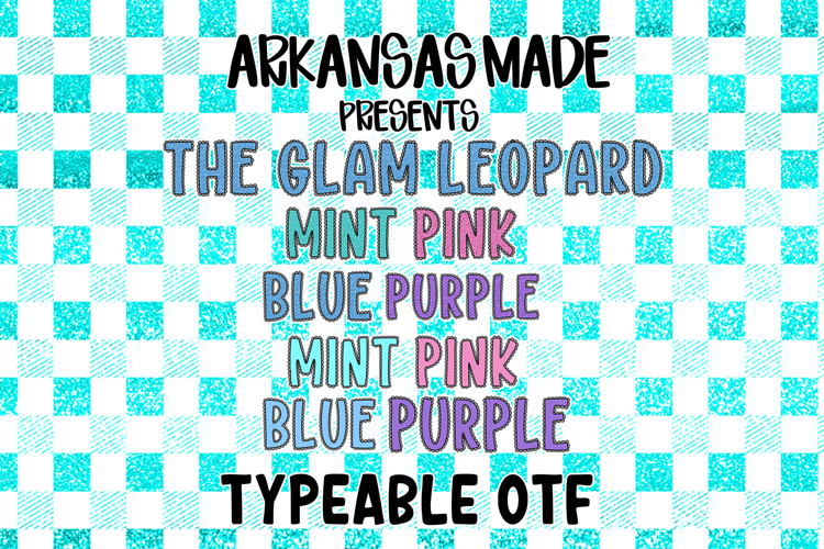 Glam Lace Font Family Leopard and Solid EIGHT OTF Fonts!!