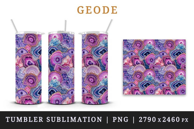 Glamourous geode crystal formations with glamour and shimmering effects seamless pattern design wrap sublimation design for 20 oz tumbler skinny