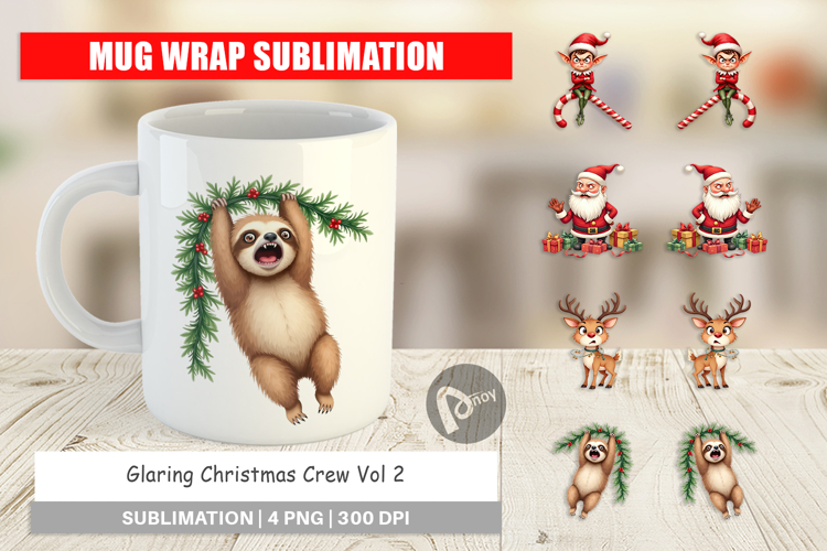 Mug Wrap Glaring Christmas Crew
