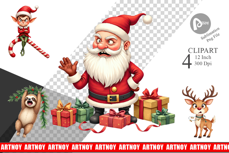 Christmas Watercolor Png Image 17