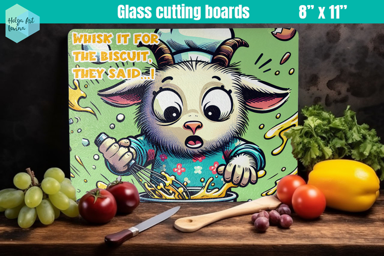 Funny farm animals | Glass Cutting Boards Kitchen