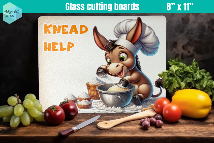 Funny farm animals | Glass Cutting Boards Kitchen
