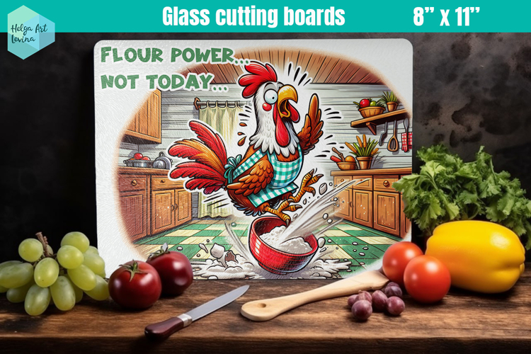 Funny farm animals | Glass Cutting Boards Kitchen