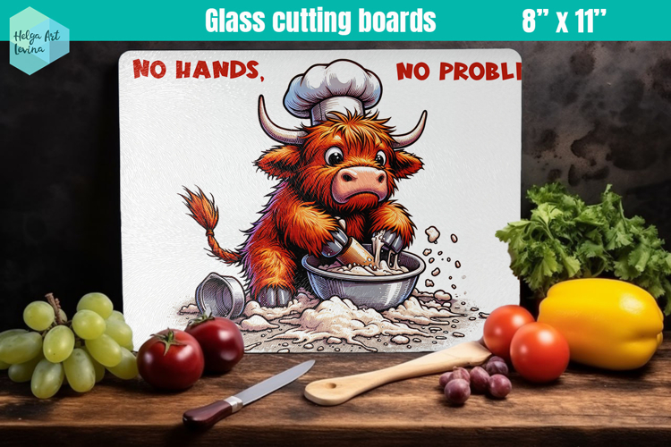 Funny farm animals | Glass Cutting Boards Kitchen