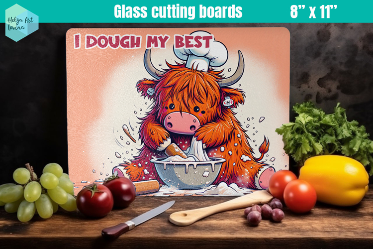 Funny farm animals | Glass Cutting Boards Kitchen