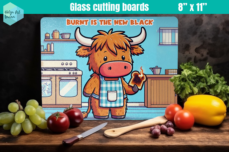 Funny farm animals | Glass Cutting Boards Kitchen