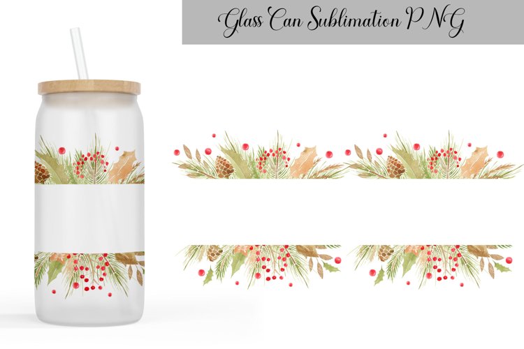 Christmas Can Glass | Libbey Glass Can Christmas