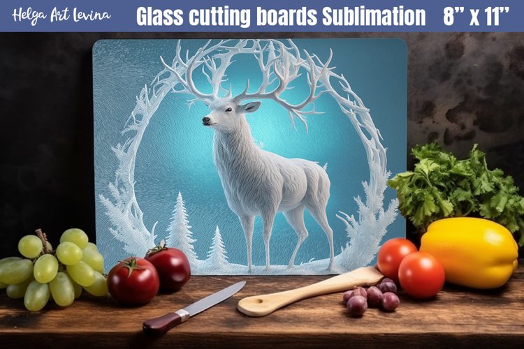 Christmas Glass Cutting Boards Kitchen example image 1