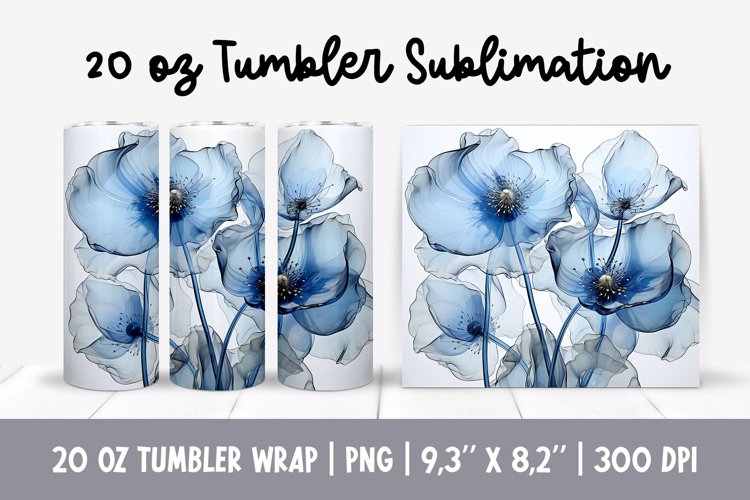Alcohol Ink Tumbler Wrap