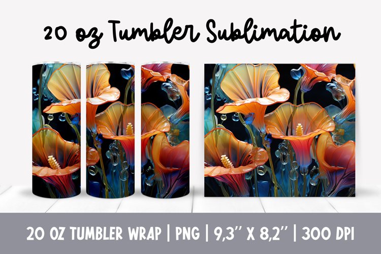 Alcohol Ink Tumbler Wrap Image 5