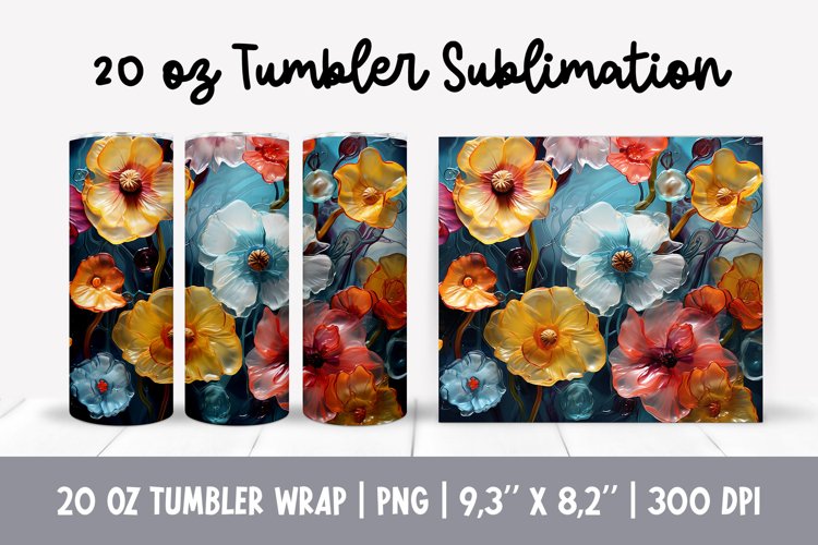 Alcohol Ink Tumbler Wrap Image 18
