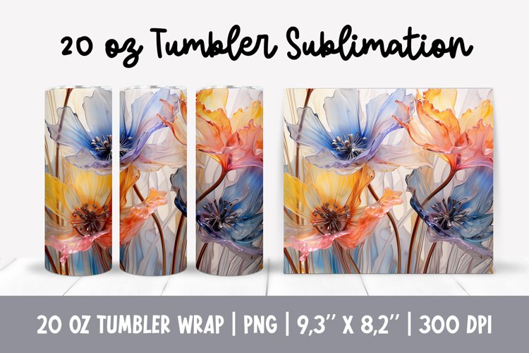 Alcohol Ink Tumbler Wrap Image 13