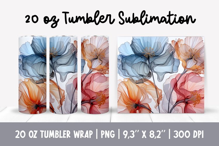 Alcohol Ink Tumbler Wrap Image 19