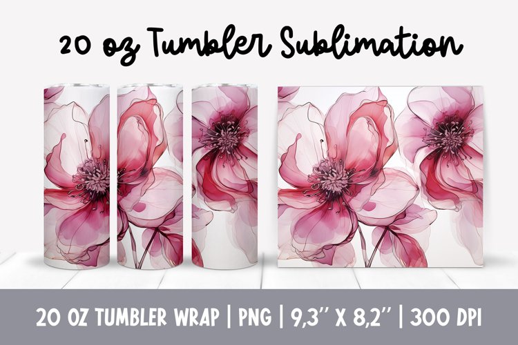 Alcohol Ink Tumbler Wrap Image 3