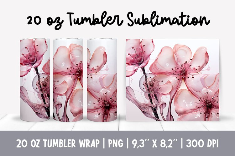 Alcohol Ink Tumbler Wrap Image 13