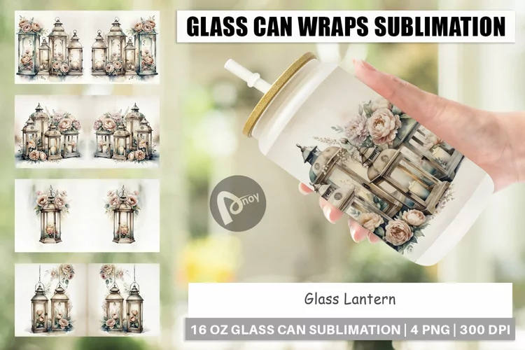 Glass Can Glass Lantern