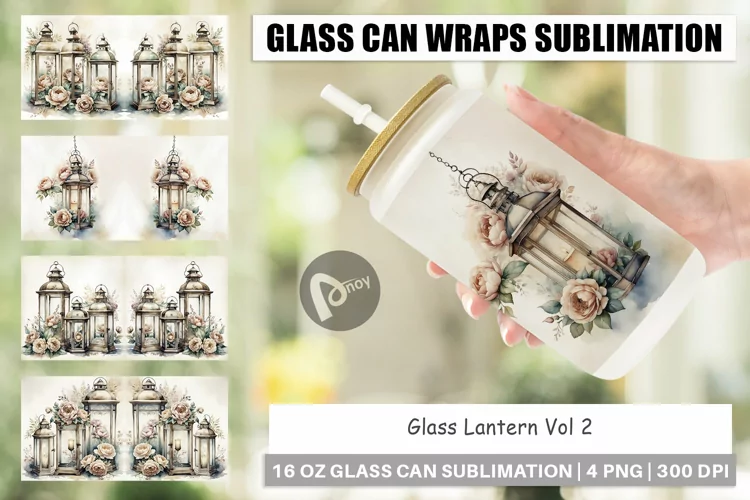 Glass Can Glass Lantern