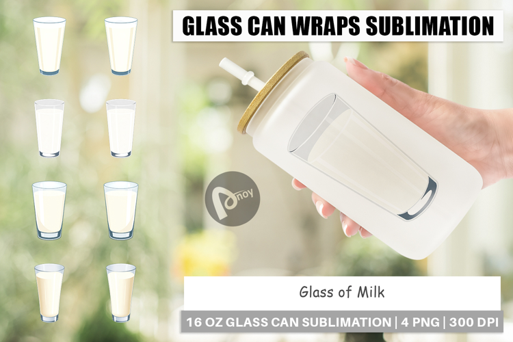 Glass Can Glass of Milk