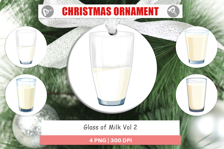 Ornament Glass of Milk
