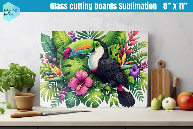 Glass Cutting Boards Kitchen | Toucan example image 1
