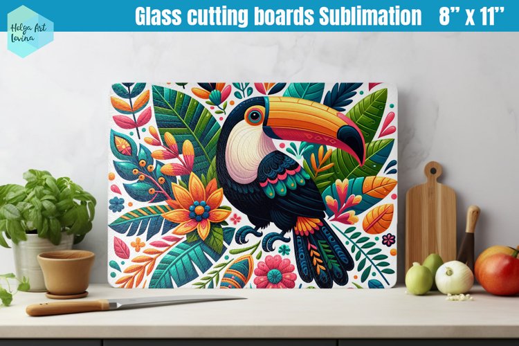 Glass Cutting Boards Kitchen | Toucan example image 1