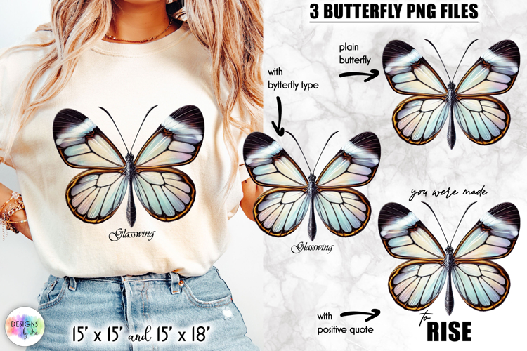Butterflies with Inspirational Quotes, Butterfly Clipart