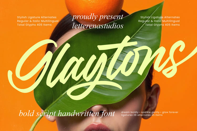 Glaytons - Bold Script Handwritten Font