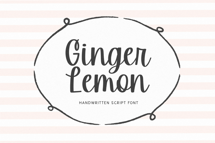 Ginger Lemon - Handwritten Script Font